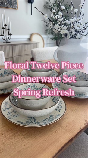 Stunning Floral Dinnerware Set for Spring Refresh
