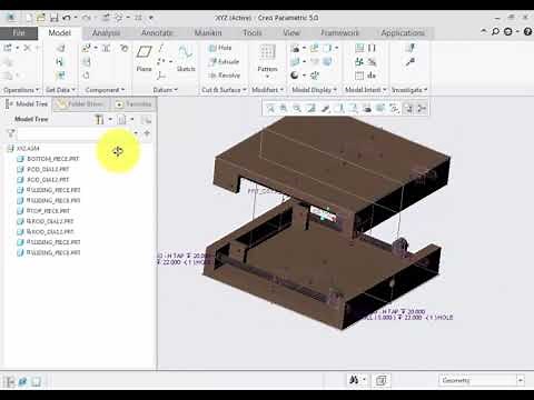 SCISSOR LIFTING TABLE ASSEMBLY IN CREO