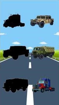 IQ Test ‼️Where are the Army Trucks🚚 and Jeeps⁉️ #usa #animation