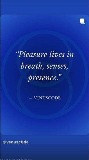 ✨ Pleasure is not something you search for — it’s something you remember