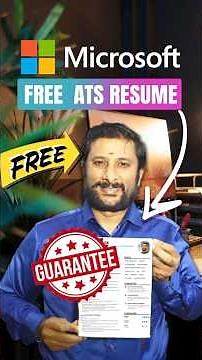 🎯 FREE Microsoft ATS Resume Template #resume #atsresume #shorts #microsoft