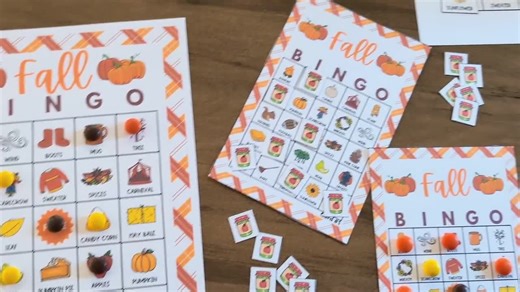 Fall BINGO Digital, Autumn Games for Kids, Fall Classroom Party Game, Family Fall Activities, Printable Prefilled BINGO, Indoor Fall Fun - Etsy