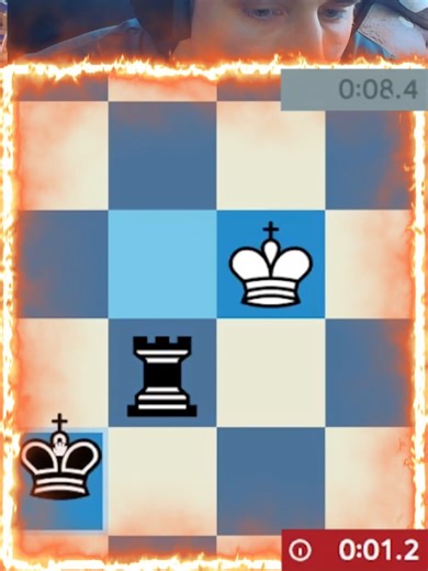 2 Second to mate with King and Rook 😱 #foryou #fyp #chess #chesstok #chesscom #viral #funny #boardgames #rage