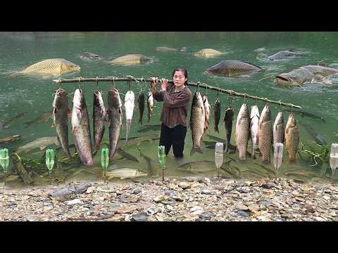 [TIMELAPSE] -- 1315 Days Using Ancient Fishing Techniques To Catch 15kg Of Fish