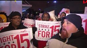 Protests across the country for an increase in minimum wage