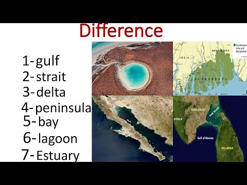 what is gulf, strait, delta, peninsula, bay, lagoon, estuary? #knowledgeott 🍡🤔🤔