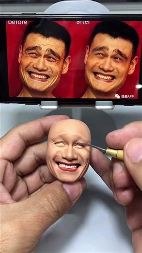 Handmade Clay Sculpture Of Yao Ming