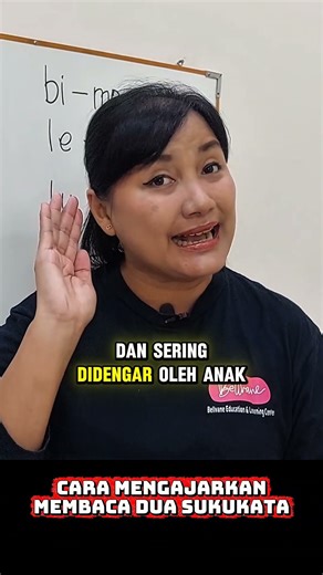 Cara mengajar Membaca dua sukukata #mengajaranak