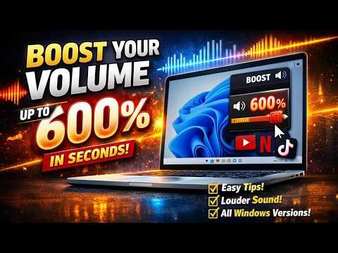 How to Boost Volume Beyond 100% (Windows & Browser Fix) 🔊
