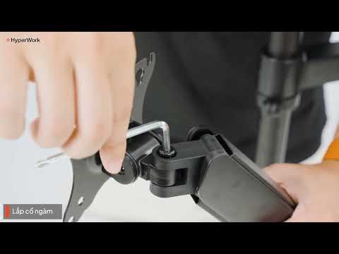 Hướng dẫn lắp đặt arm màn hình HyperWork P1 Dual 2025