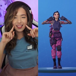 anyone miss the good ol fortnite days? 💙 ⬇️ comment your fav fortnite memory for a chance to win my emote anime skins ⬇️ today is the last day to get my emote in the shop! ^_^ | Pokimane