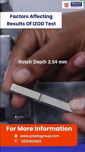 Factors Affecting the Accuracy of Izod Impact Test | ASTM D256 #testandmeasurement #machine