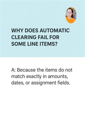 Why Automatic Clearing Fails in SAP FI #interview