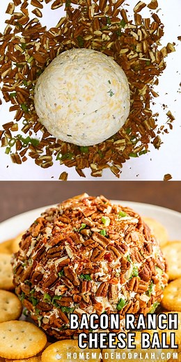 Bacon. Ranch. Cheese. Ball. A retro classic that everyone loves ❤️ Comment “RECIPE” for the full recipe and shopping list 🧀🥓 | Homemade Hooplah