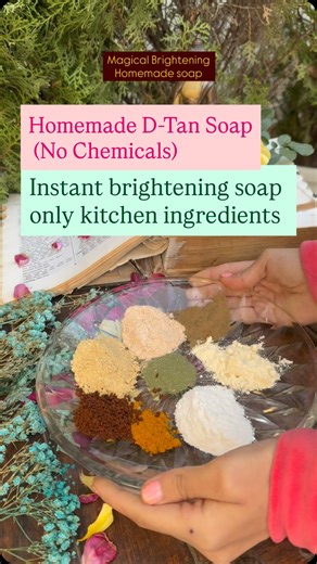 Swadha khanna on Instagram: "STOP Using Salon Scrubs ❌ Instant Hand & Feet D-Tan Soap ✨ (Kitchen Only) Why spend money on salon scrubs when your kitchen already has everything? This homemade D-Tan soap is made using only natural kitchen ingredients — no bleach, no filters, no chemicals. It helps: ✨ Remove tan appearance ✨ Deep clean skin ✨ Improve texture ✨ Make hands & feet look brighter ✨ Gently exfoliate dead buildup And yes — visible difference can be seen even after one proper use. 🌿 INGRE