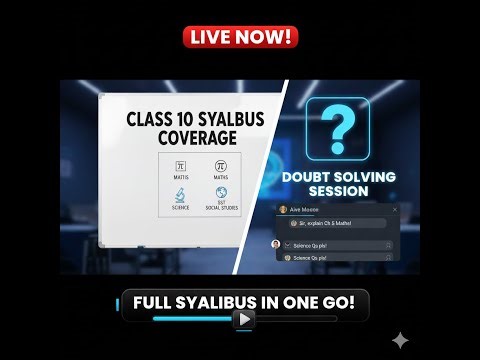 COMPLETE SYLLABUS CLASS 10 . SST MATHS SCIENCE. DOUBT SOLVING ALSO