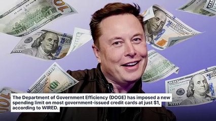 DOGE Slaps $1 Spending Limit On Government-Issued Credit Cards: Report