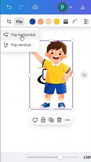 How to Flip Horizontal & Vertical an Object in Canva | Easy Design Tutorial 🎨✨