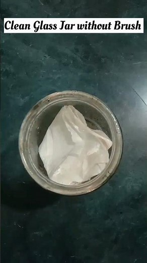 New best trick to Clean Glass Jars Without a Brush #relatable #shorts #shortsfeed