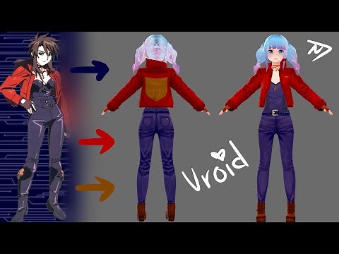 How I Make Custom VRoid Studio Clothes 【Sirius Blu3】