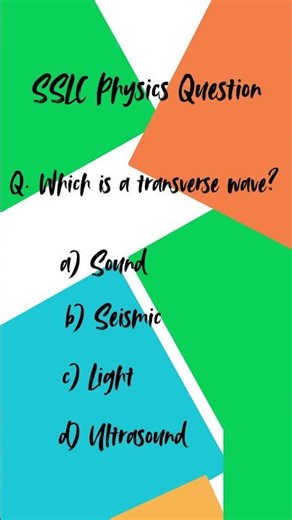 SSLC Physics 2026 |Sound Waves| Question |Exam Practice⚡