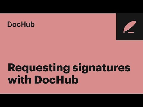 How to send a document for eSignature with DocHub