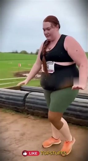 Plus-Size Obstacle Course Chaos #Shorts