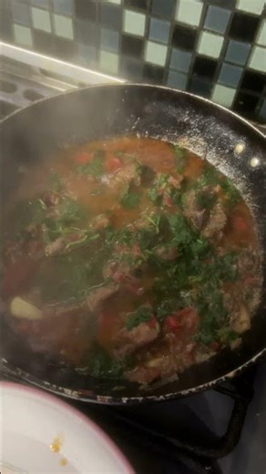 Home made lamb curry