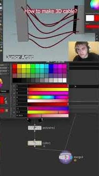 Houdini tips and tricks for creating cables #houdini #tips #tricks #3d #vfxshorts