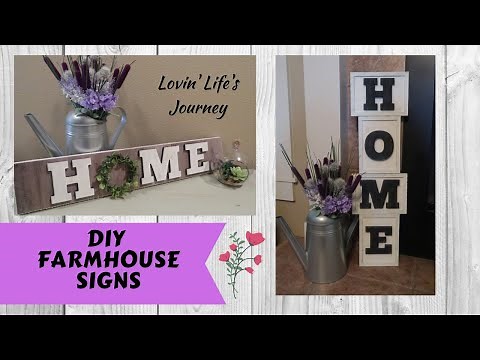 DIY Farmhouse Home Signs | Easy and Budget Friendly