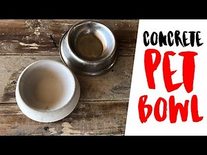 Quick DIY: Use a Stainless Steel Pet Bowl as a Mold to Make a Concrete Version