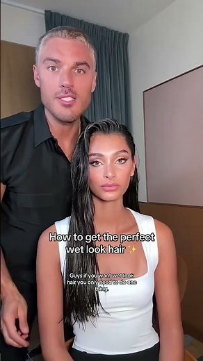 How to get the perfect wet look hair ✨