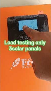 Fronus pv9000 load testing video