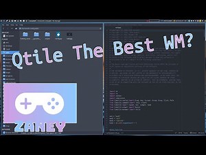 Taking A Look At The Qtile Window Manager | Zaney Games On Linux