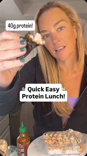 Melanie | Anti Inflammatory Diet & Weightloss Nutrition on Instagram: "Quick Easy Lunch! high-protein, no-roll, anti-inflammatory shrimp bites you can make in minutes—shrimp, avocado, cucumber, edamame + sriracha over rice. Gluten-free, dairy-free, macro-friendly. Recipe: • 1 cup chopped cooked shrimp • ½ avocado, diced • 2 mini cucumbers, chopped • 1–2 Tbsp mayo or Greek yogurt • ¼ cup shelled edamame • 1 Tbsp sriracha • ½ cup cooked jasmine rice • Nori sheets • Everything bagel seasoning Mix s