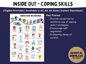 Inside Out 2 Coping Skills Poster: Coping Strategies, Emotional Management (digital Download) - Etsy UK