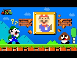 Super Mario Bros. but Mario Is Stuck In Question Block | Game Animation
