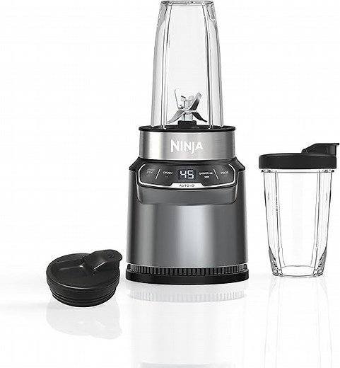 Ninja BN400C Personal Nutri-Blender Pro with Auto-iQ Technology, 1000W – Silver – Open Box - Walmart.ca