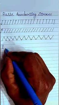 Basic Handwriting Strokes, Handwriting, Strokes Practice, Handwriting Tips, #handwriting #writing