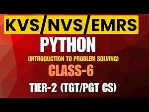 Introduction to Problem Solving | Unit-2 | TGT/PGT Computer Science | KVS NVS EMRS 2025 | Tier-2