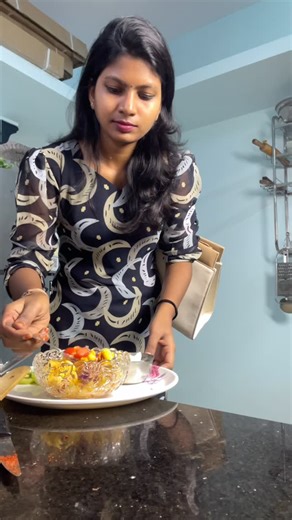 Vichu on Instagram: "Minivlog🥗🌽🥰😂✨ Comment link for dress👗🔗❤️"