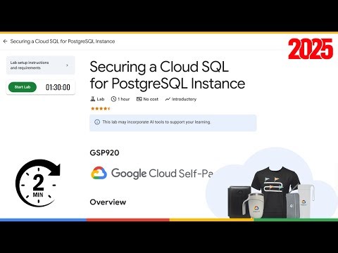 Securing a Cloud SQL for PostgreSQL Instance | GSP920
