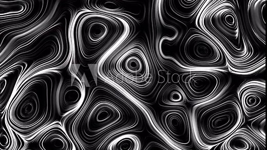 Abstract black and white wave pattern with curved lines moving in different directions, creating a sense of movement and flow. Ideal for design projects