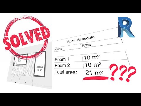 Revit Schedule Tutorial - How To Correct The Total Of The Areas In Schedule