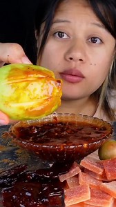 195K views · 1.9K reactions | Eating Sour Mango – Mouthwatering Bites  #mukbangpari #mukbang #eatingshow #asmr | Mukbang Pari | Facebook