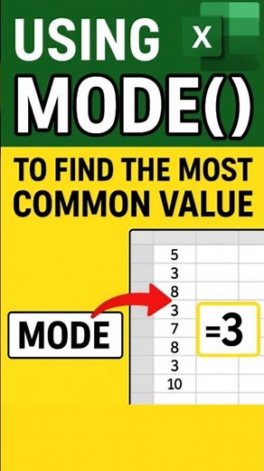 The Secret Excel Trick: Find the Most Common Value in 14 Seconds! #shorts