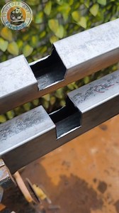effective fabrication technique for joining rectangular metal #technique #skill #idea | Welder art