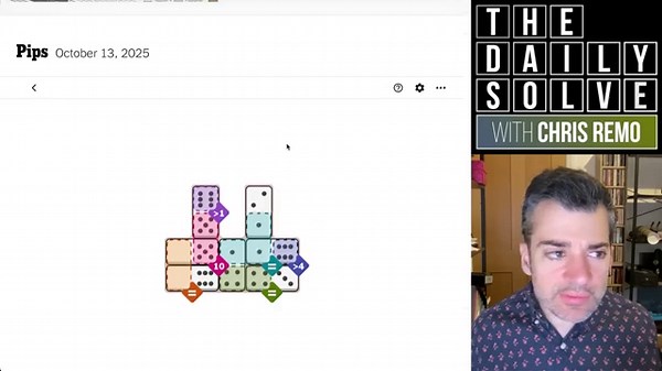 Pips - NYT Domino Puzzle Game - 13 October 2025