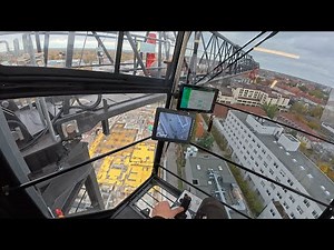 Einstellungen eines AK190 Turmdrehkranes