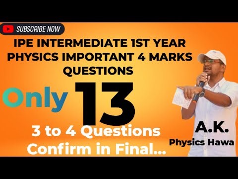 Very Very Important 4marks Answers in physics for intermediate 1st year students...@Physics Hawa